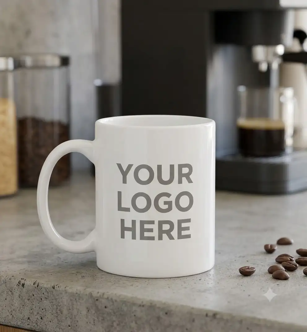WHITE CERAMIC MUG view 2